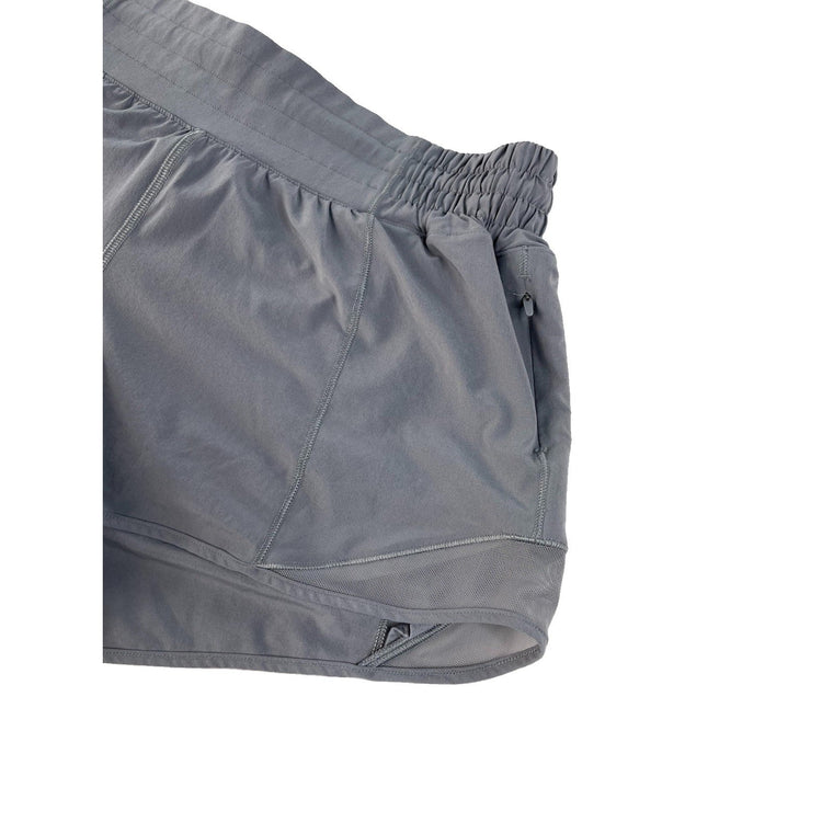 Women's Lululemon Athletica Grey Track That Mid-Rise Lined Shorts Size 6