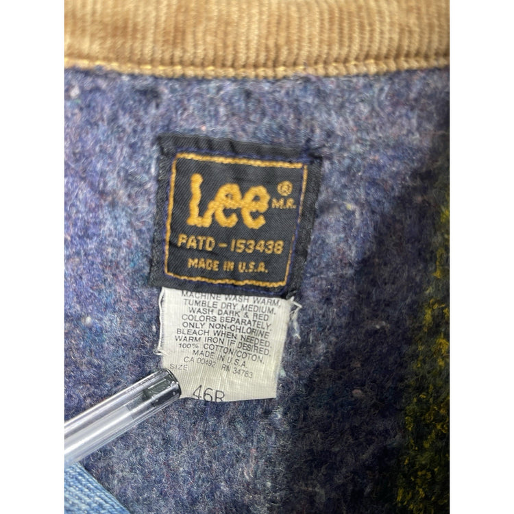 Vintage 60s Lee Riders Blue Denim Trucker Cotton Lined Men’s Jacket Size XL