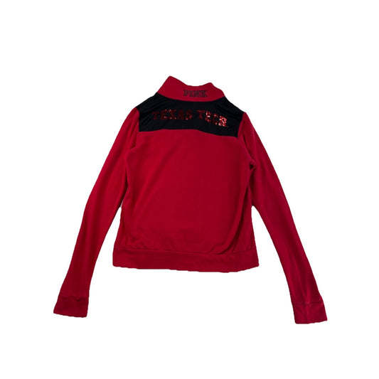 Womens Victoria Secret Texas Tech Quarter Zip Size S/P