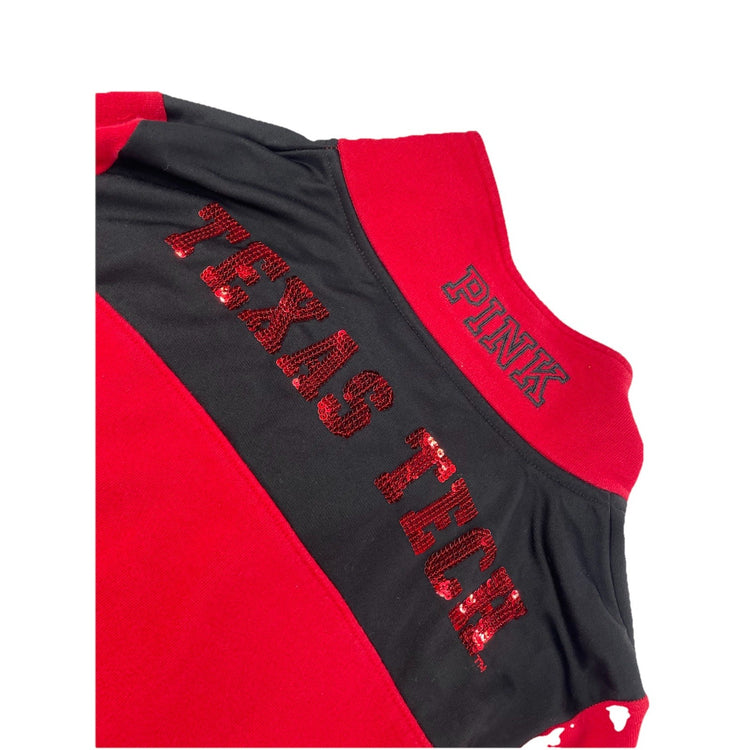 Womens Victoria Secret Texas Tech Quarter Zip Size S/P