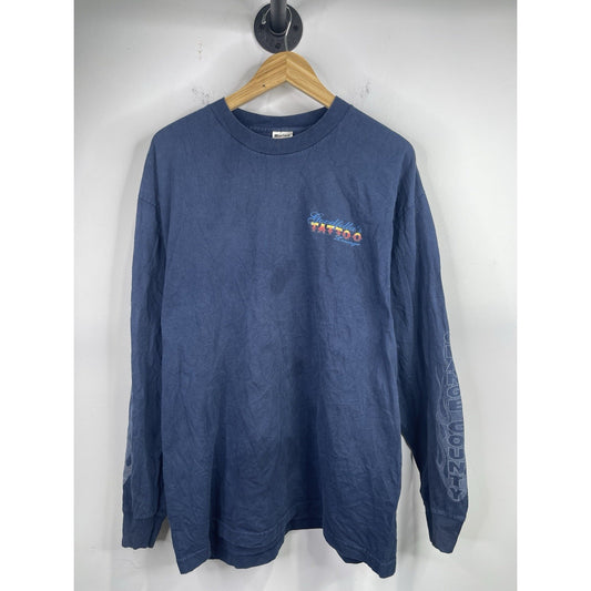 Vintage Goodfella’s Tattoo Lounge Orange County Blue Long Sleeve T-shirt Sz XL