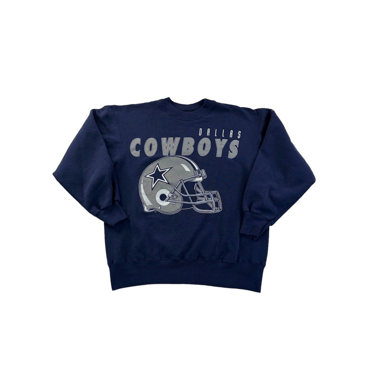 Men’s Vintage Hanes Activewear “ Dallas Cowboys “ Navy Blue Sweatshirt Size M