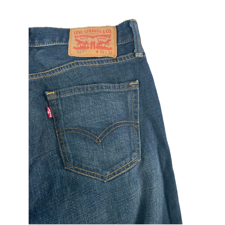Womens Levis Slim Bootcut Medium-Dark Wash Blue Jeans Size 29x32