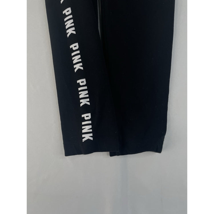 Womens PINK Victorias Secret Black Leggings Size Small