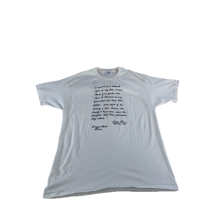 Mens Vintage 1995 Anne Rice Prayer Shirt T-Shirt Hanes Beefy-T Size XL