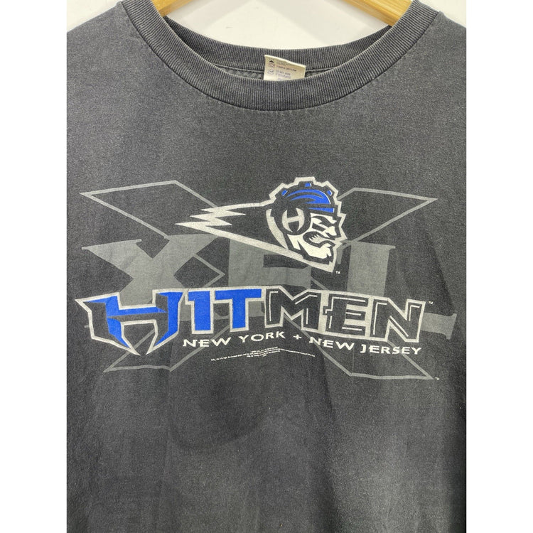 Vintage NEW YORK NEW JERSEY HITMEN XFL Shirt 2000 Vintage 2XL