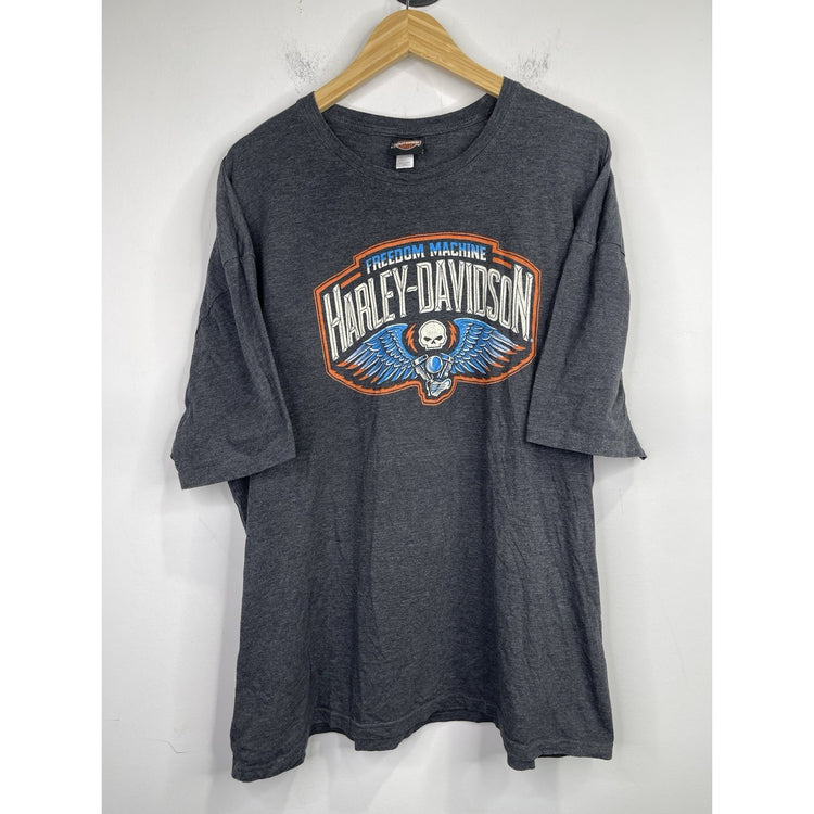 Mens Harley Davidson Freedom Machine Eagle Doublesided Short Sleeve Shirt Sz 3XL