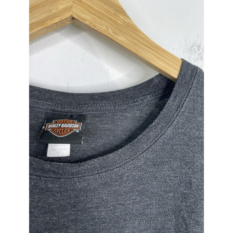 Mens Harley Davidson Freedom Machine Eagle Doublesided Short Sleeve Shirt Sz 3XL