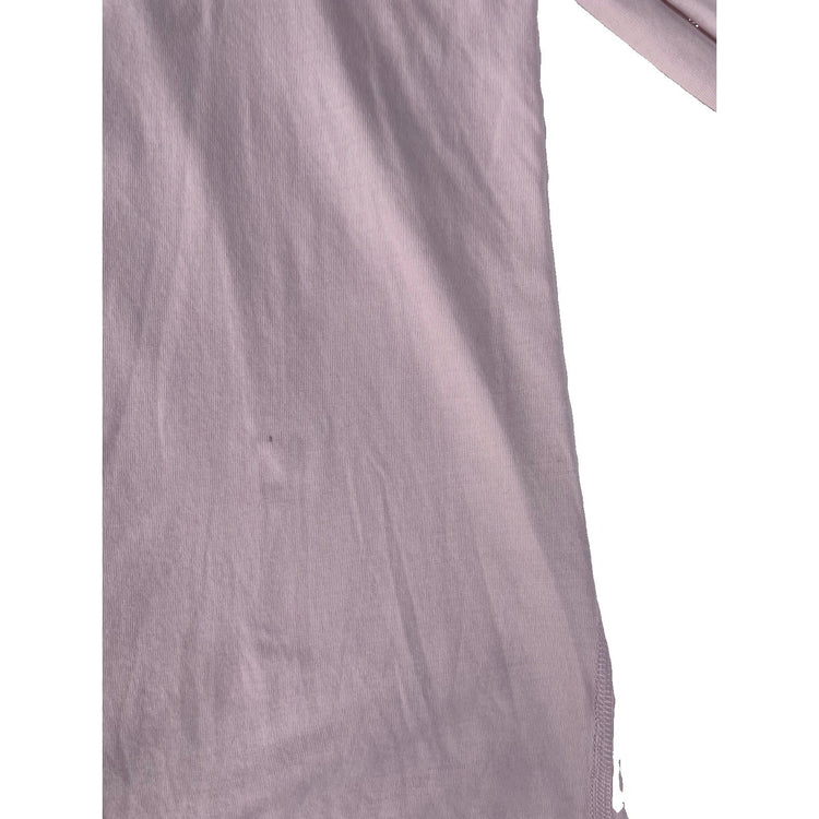 Womens Lululemon Light Pink Back in Action Pima Cotton Slouchy T-Shirt Size XL