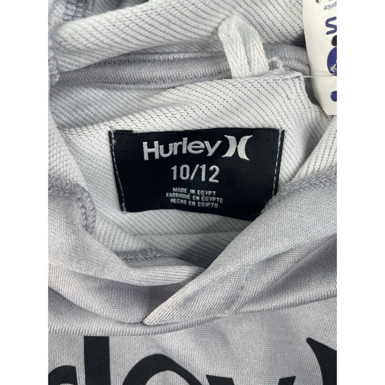 Kids Hurley Black & Gray Crewneck Sweater Size 10/12