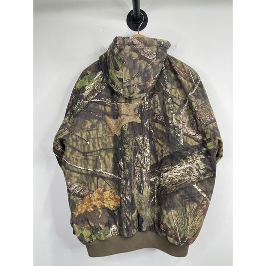 Mossy Oak Break Up Country Mens Camouflage Hunting Zip Up Hoodie Size XL