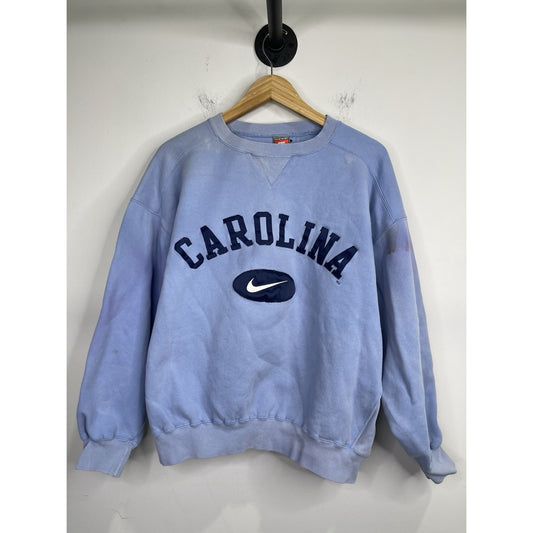 Mens Nike Vintage North Carolina Light Blue Sweatshirt Size Large