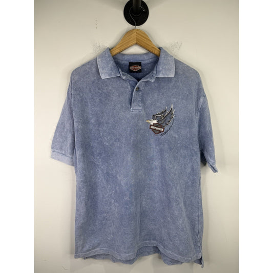 Vintage 1998 Harley Davidson Polo Shirt Size L