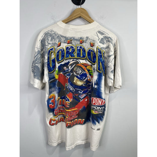 Vintage Jeff Gordon All Over Print 1998 T Shirt Men’s XL Nascar