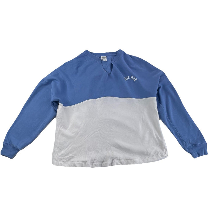 Womens Victoria Secret Baby Blue&White Sweat Shirt