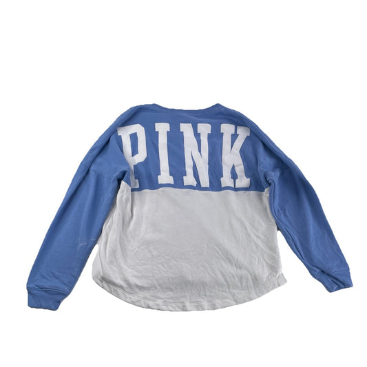 Womens Victoria Secret Baby Blue&White Sweat Shirt