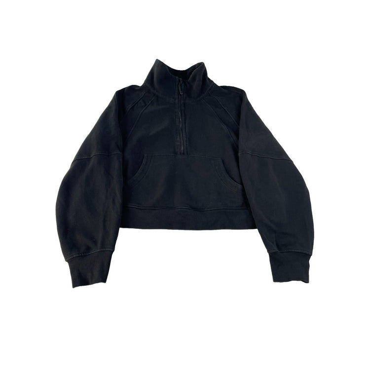 Women's Lululemon Scuba Oversized Half-Zip Hoodie Black XL/XXL