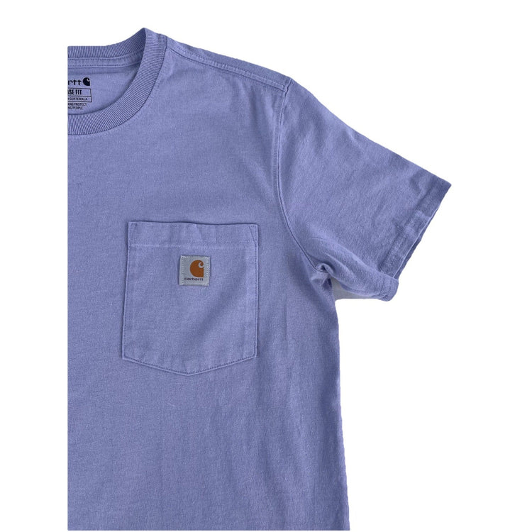 Mens Carhartt Classic Light Purple Loose Fit T-Shirt Size M