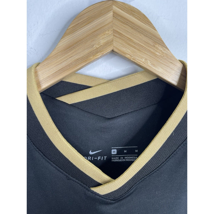 Men’s Nike FC Barcelona Black And Gold Away La Liga Jersey #10 Sz M