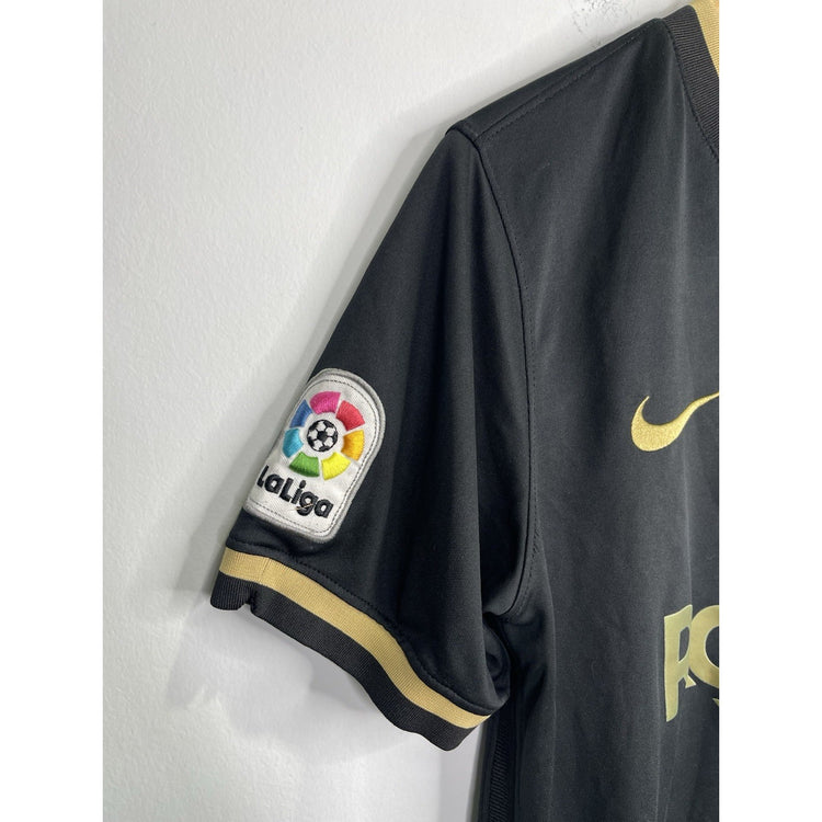 Men’s Nike FC Barcelona Black And Gold Away La Liga Jersey #10 Sz M