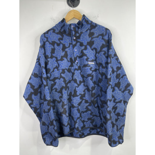 Men’s Vintage 90s Patagonia Synchilla Snap-T Zen Turtle Longsleeve Size XL