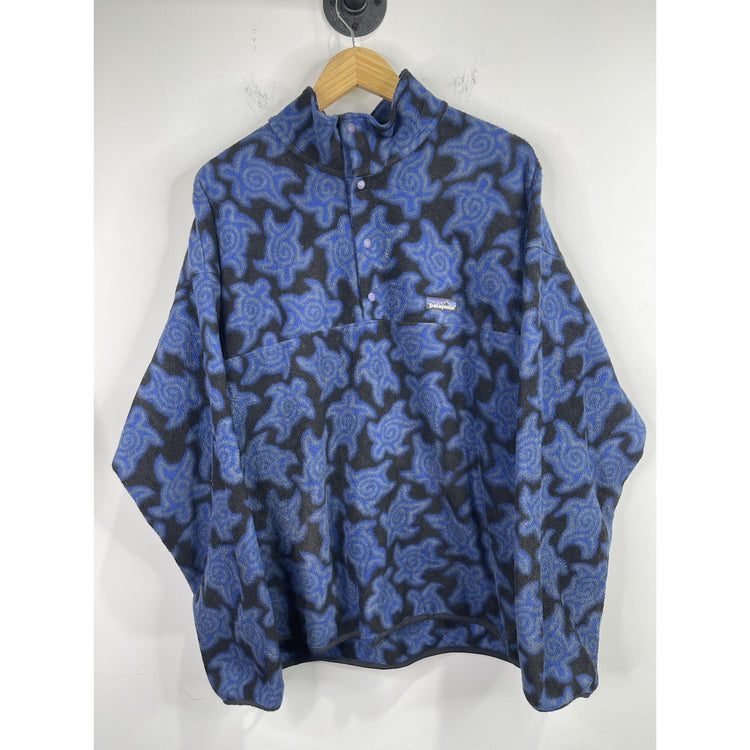 Men’s Vintage 90s Patagonia Synchilla Snap-T Zen Turtle Longsleeve Size XL