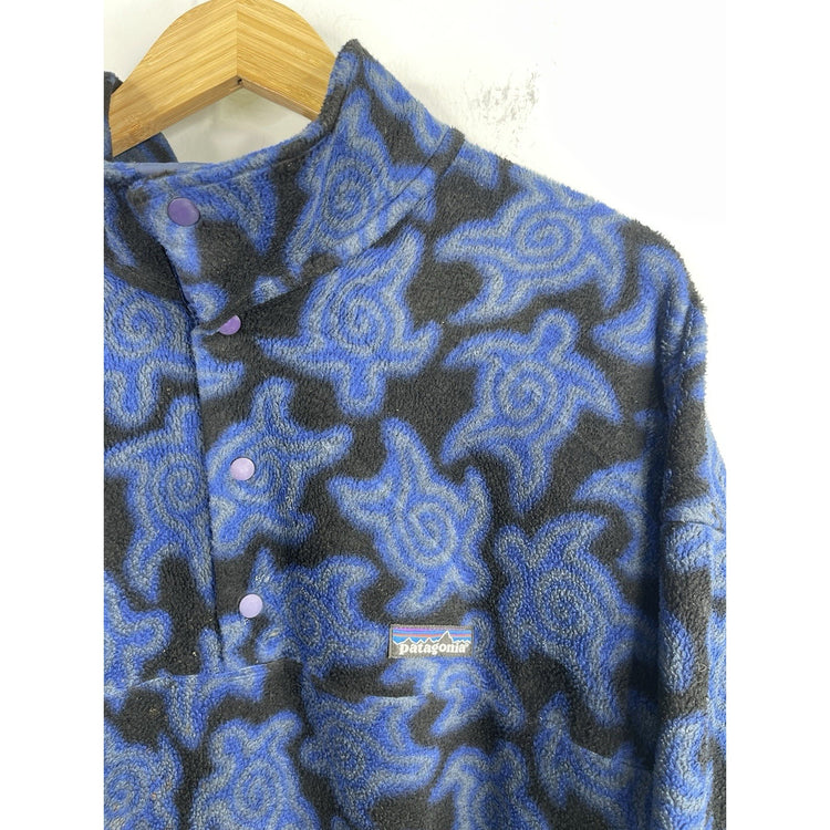 Men’s Vintage 90s Patagonia Synchilla Snap-T Zen Turtle Longsleeve Size XL