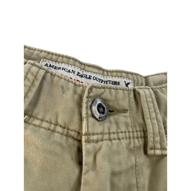 Mens American Eagle Khaki Longboard Shorts Size 30