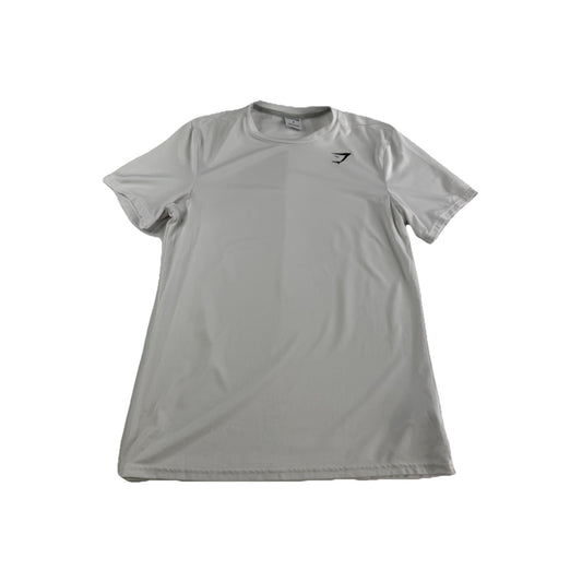 Mens Gymshark White Mesh T-Shirt Size S