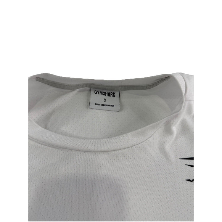 Mens Gymshark White Mesh T-Shirt Size S