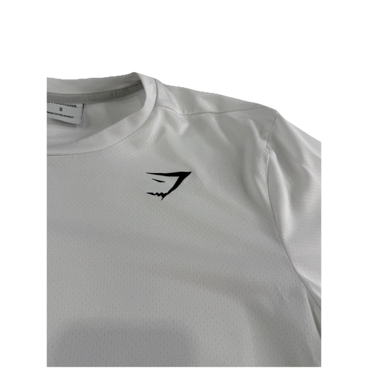 Mens Gymshark White Mesh T-Shirt Size S