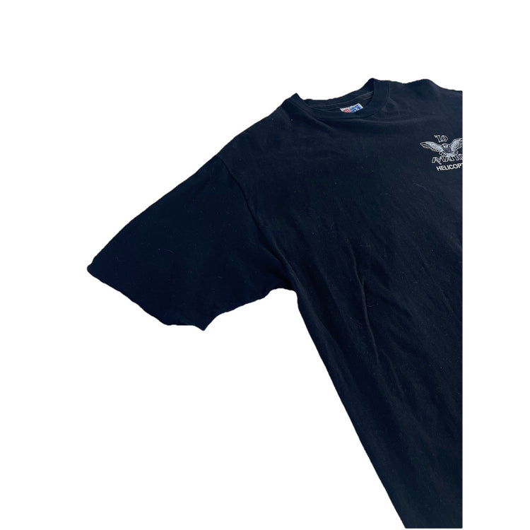 Mens Hanes Basic Black IO Amai Ion Helicopters Graphic Tee Size L