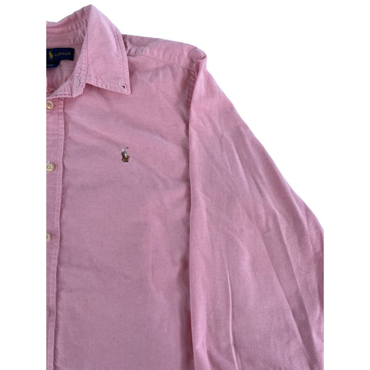 Mens Polo Ralph Lauren Pink LongSleeve Button Up Shirt Size 18
