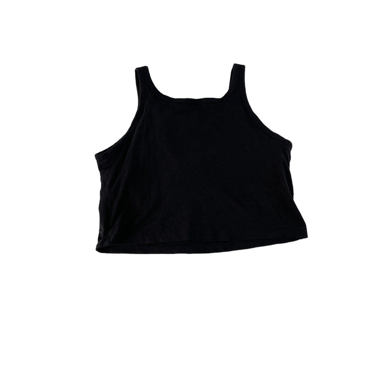 Womens PINK Victoria Secret Black Tank Top Size XL