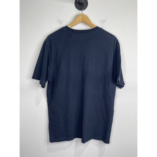 Men’s Supreme Waffle Thermal Dark Blue T-Shirt Short Sleeve Sz M