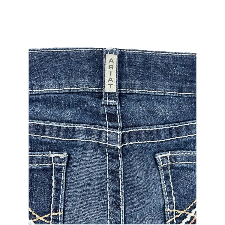 Women’s Ariat REAL DENIM Low Rise Bootcut Medium Wash Blue Jeans Size 34r