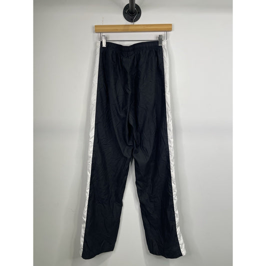 Kids Y2k Nike Black & White Medium 10-12 Track Sweatpants