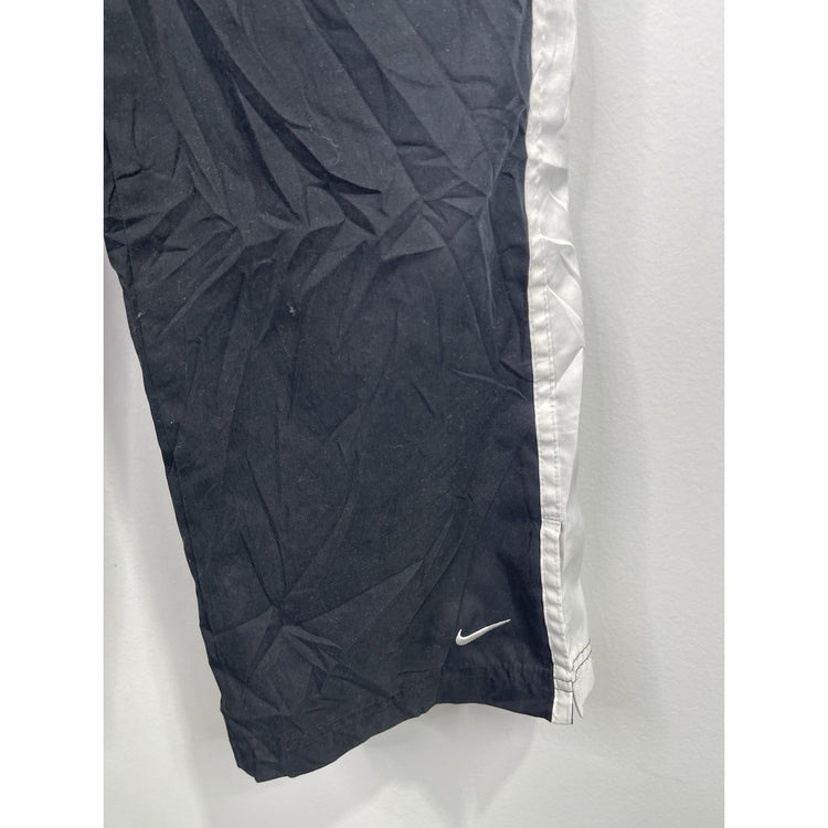 Kids Y2k Nike Black & White Medium 10-12 Track Sweatpants