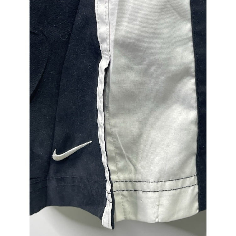 Kids Y2k Nike Black & White Medium 10-12 Track Sweatpants