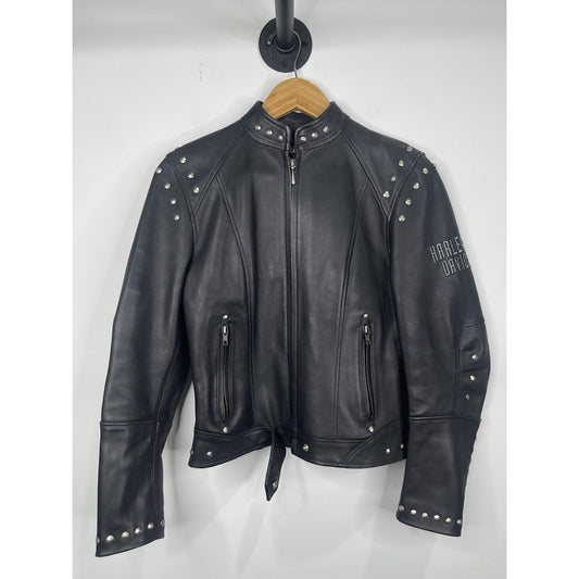 Vintage Harley Davidson Women’s RISING PHOENIX Studded Leather Jacket/X-Small