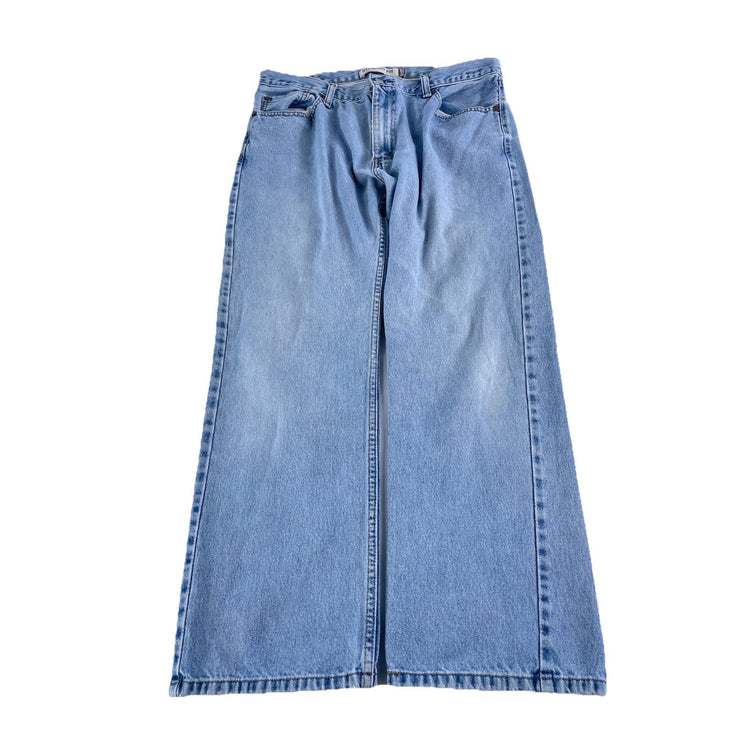 Mens Levis 505 Light Wash Straight Fit Denim Jeans Size 38x30