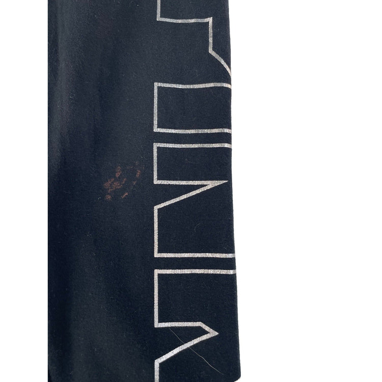 Women's Victoria's Secret Pink Black Logo Foldover Yoga Leggings Size Medium