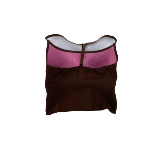 Womens PINK Brown Sports Bra Size Small