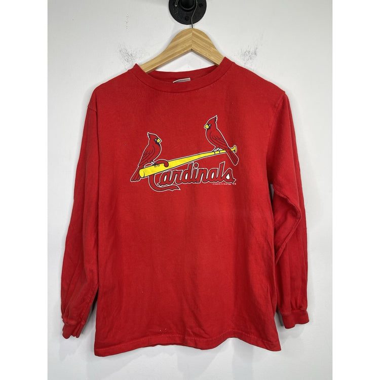 Men’s St. Louis Cardinals Larry Walker Long Sleeve Red T Shirt Sz Small