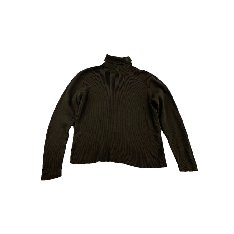 Womens Lauren Ralph Lauren Size Large Dark Green Turtle Neck Sweater