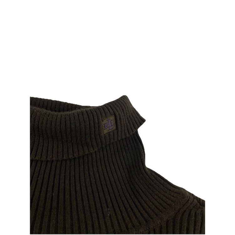 Womens Lauren Ralph Lauren Size Large Dark Green Turtle Neck Sweater