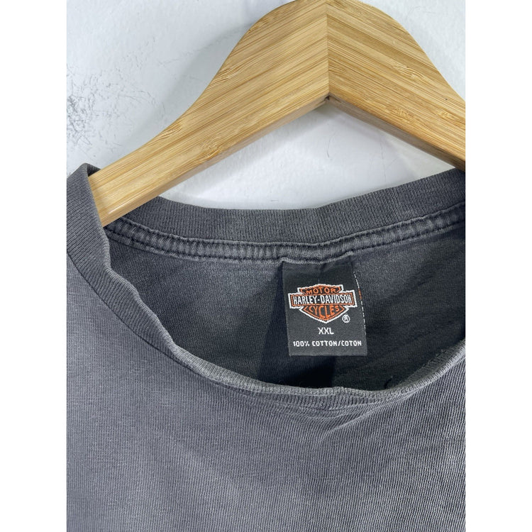 Men’s Vintage Faded Black Harley Davidson 1999 HD Quality Rules T Shirt Sz 2XL