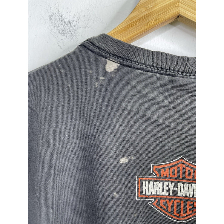 Men’s Vintage Faded Black Harley Davidson 1999 HD Quality Rules T Shirt Sz 2XL