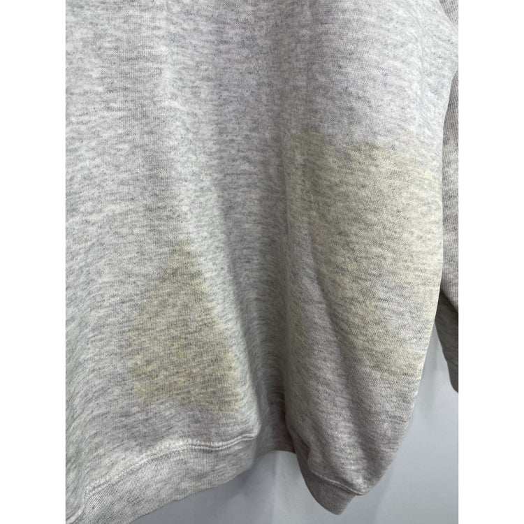 Men’s Vintage Double Crewneck Sweatshirt Brown And Gray Long Sleeve Sz 2XL