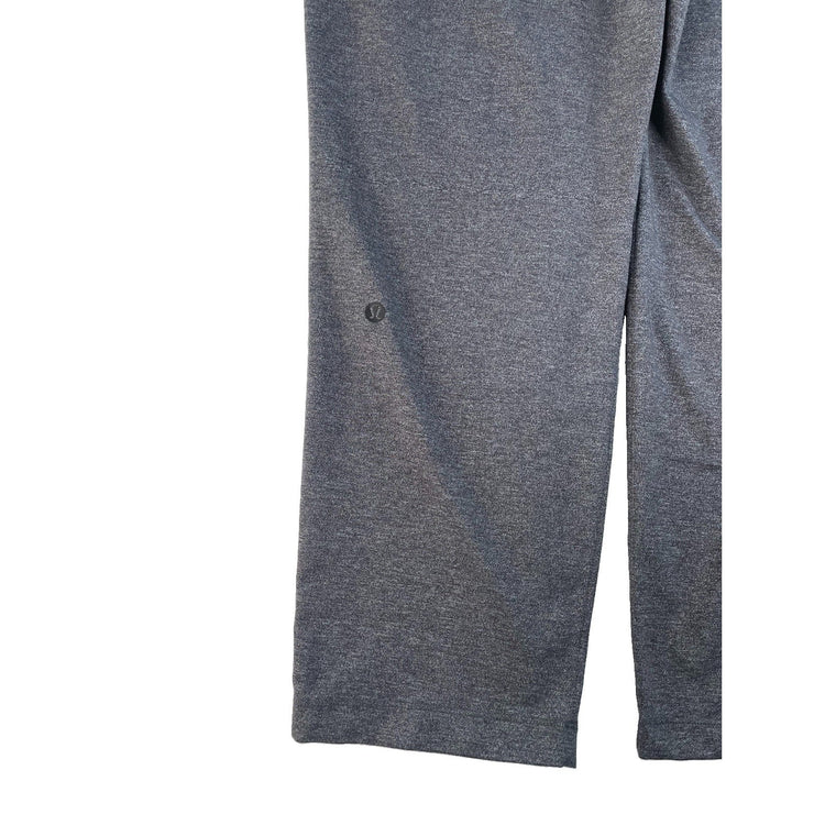 Women's Lululemon Heathered Gray Straight-Leg Drawstring SweatPants Size 12